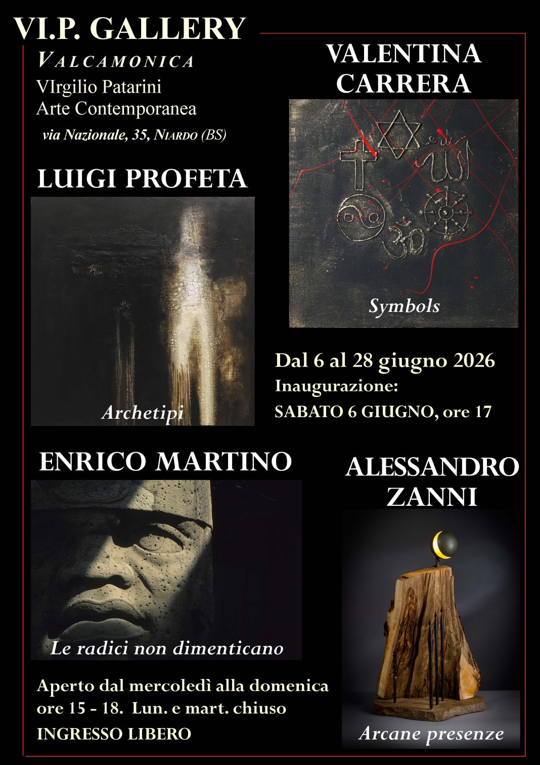 Simboli, archetipi, radici e arcane presenzehttps://www.exibart.com/repository/media/formidable/11/img/0d3/Locandina-Vi.P.-G-Simboli-Archètipi-Radici-e-Arcane-Presenze-1068x1511.jpg