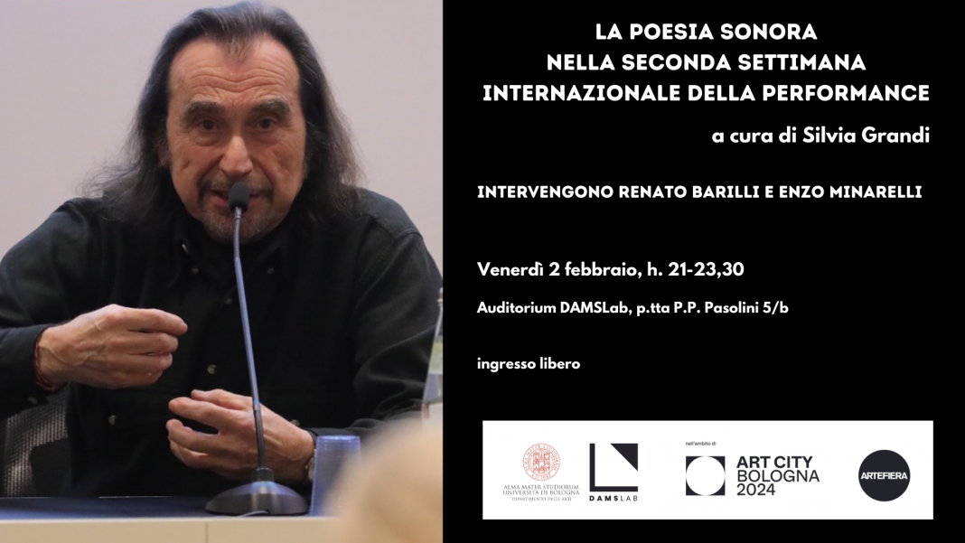 La Poesia sonora nella seconda Settimana Internazionale della Performancehttps://www.exibart.com/repository/media/formidable/11/img/0d4/La-Poesia-sonora-nella-seconda-Settimana-Internazionale-della-Performance-a-cura-di-Silvia-Grandi-intervengono-Renato-Barilli-e-Enzo-Minarelli-3-1068x601.png