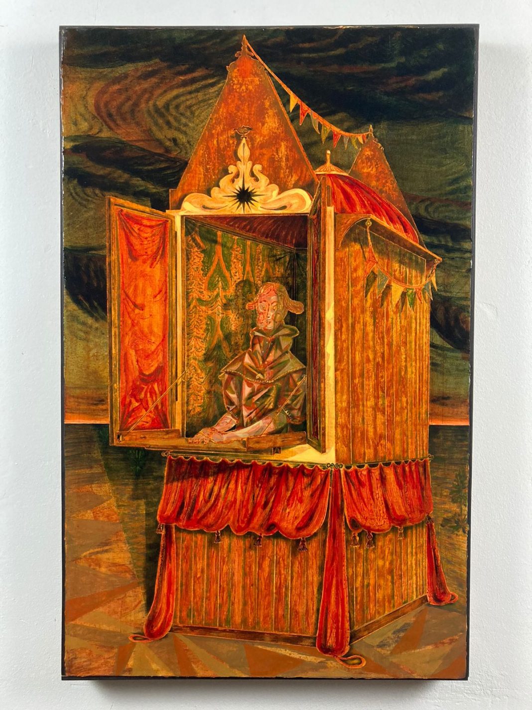 In Conversation #3 – Dora Economou / Andrei Pokrovskiihttps://www.exibart.com/repository/media/formidable/11/img/16b/Andrei-Pokrovskii-Ticket-Booth-and-Help-Yourself-2023-acrylic-and-oil-on-panel-cm-80x50-1068x1424.jpg