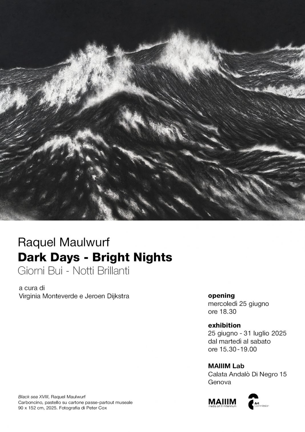 Raquel Maulwurf –  Dark Days – Bright Nights / Giorni Bui – Notti Brillantihttps://www.exibart.com/repository/media/formidable/11/img/16f/LEAFLET-WEB_DD-BN-1068x1511.jpg