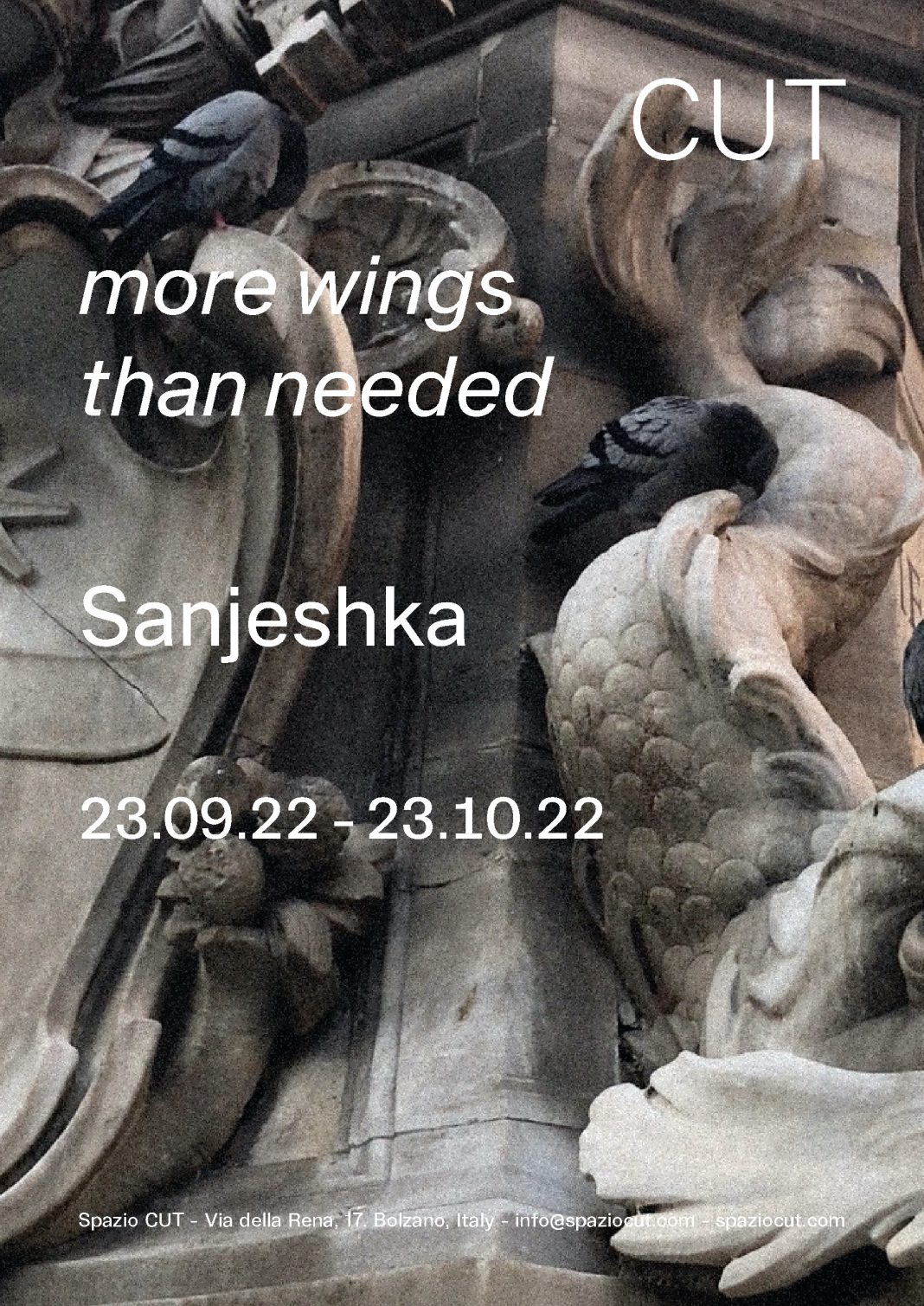 Sanjeshka – More wings than neededhttps://www.exibart.com/repository/media/formidable/11/img/187/Sanjeshka_morewingsthanneeded_SpazioCUT-1068x1509.jpg