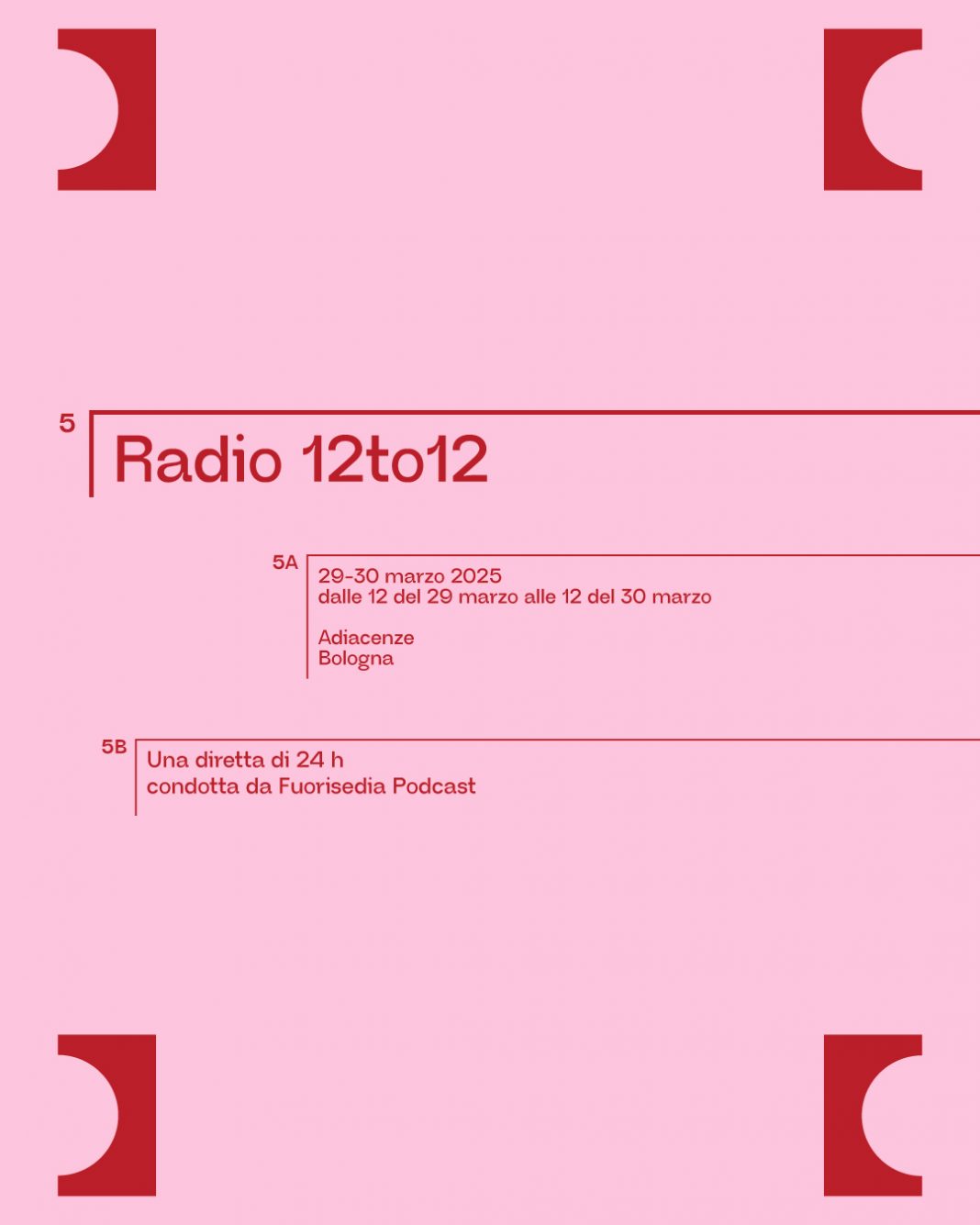 Radio 12to12  – Una diretta di 24h condotta da Fuorisedia Podcast per CLOSERhttps://www.exibart.com/repository/media/formidable/11/img/1a3/12to12_post-2-1068x1335.jpg