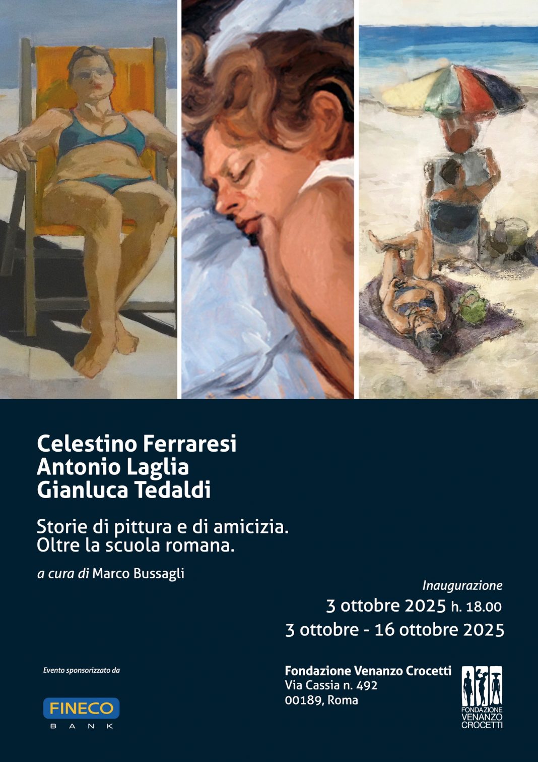 Celestino Ferraresi, Antonio Laglia, Gianluca Tedaldi. Storie di pittura e di amicizia. Oltre la scuola romanahttps://www.exibart.com/repository/media/formidable/11/img/241/image0-1068x1510.jpeg