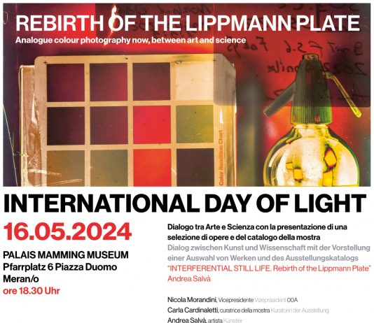 INTERNATIONAL DAY OF LIGHT – Rebirth of the Lippmann Plate: la fotografia analogica oggi, tra arte e scienza.