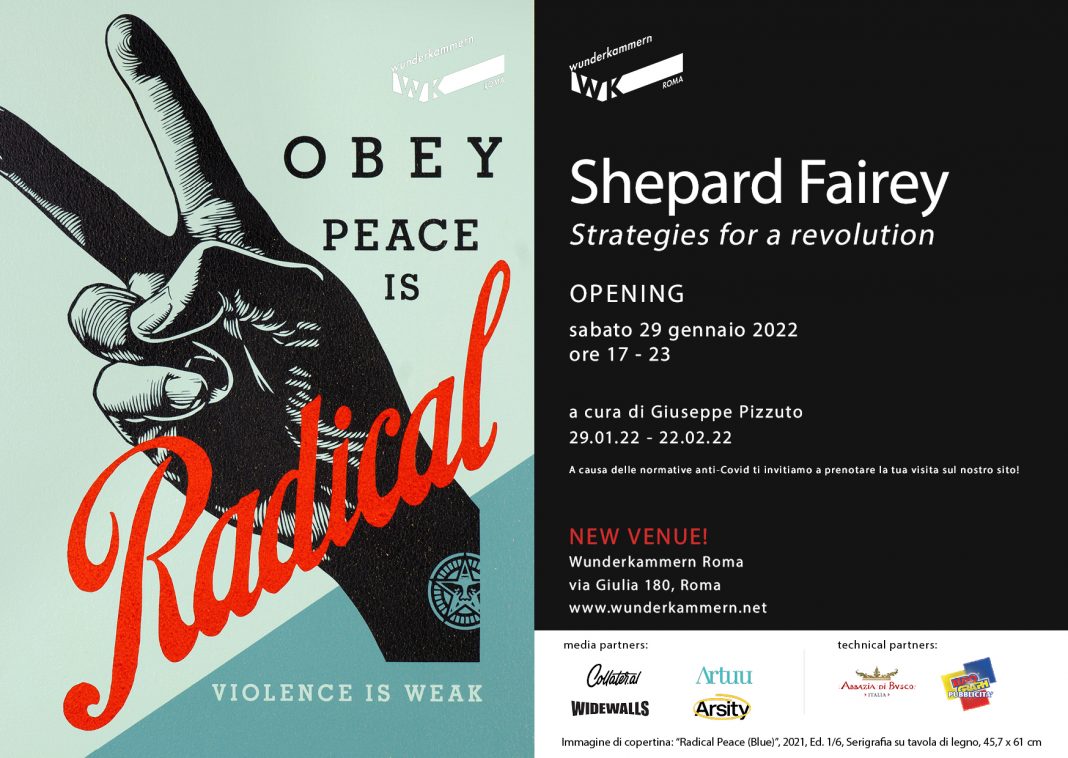 Shepard Fairey – Strategies for a revolutionhttps://www.exibart.com/repository/media/formidable/11/img/251/WK_Shepard-Fairey_Invitations_Opening-1068x758.jpg