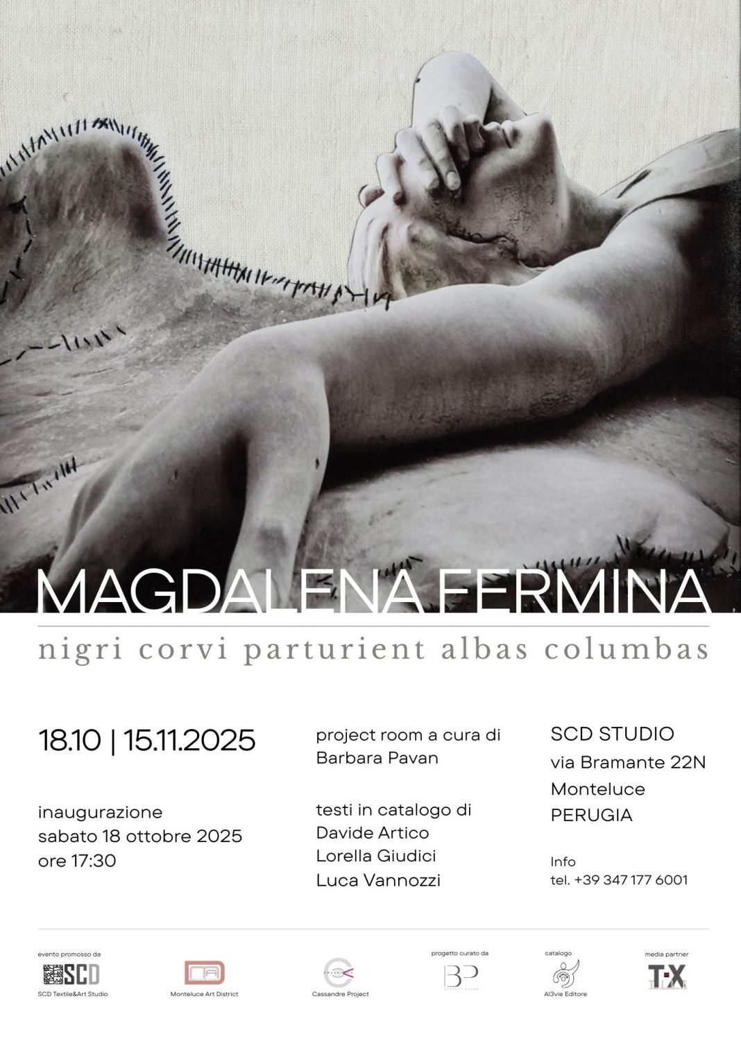 Magdalena Fermina – Nigri corvi parturient albas columbashttps://www.exibart.com/repository/media/formidable/11/img/25c/LOCANDINA_Magdalena-Fermina-1068x1511.jpg