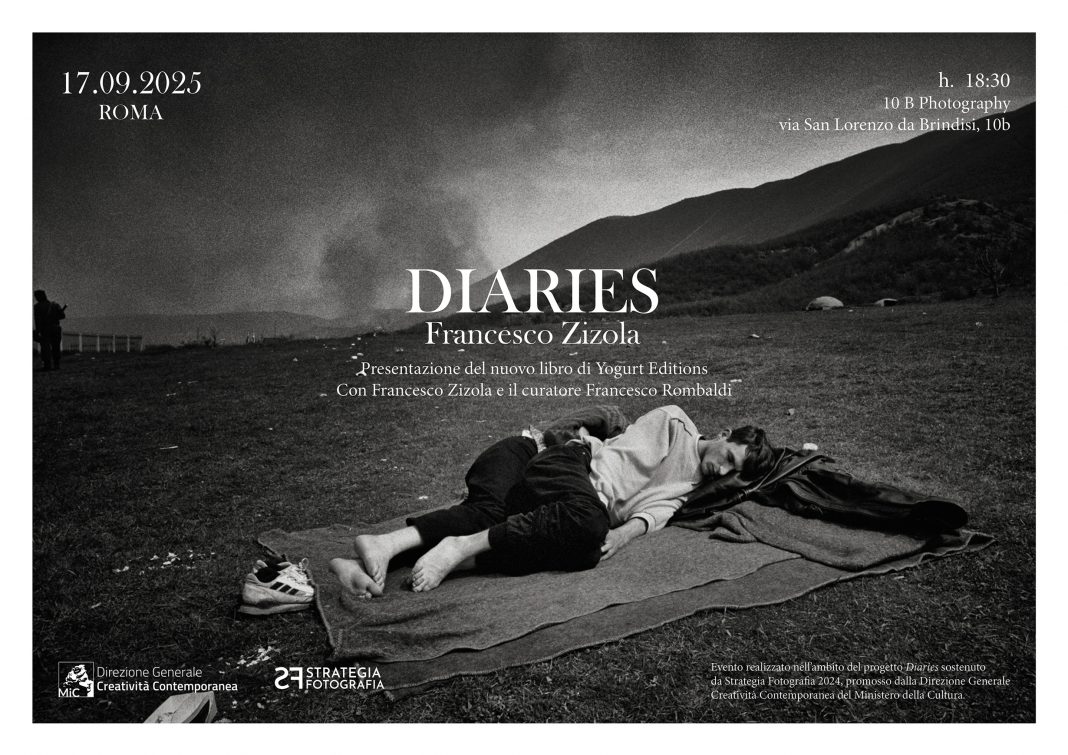Yogurt editions presenta “Diaries” il nuovo volume fotografico di Francesco Zizolahttps://www.exibart.com/repository/media/formidable/11/img/26a/Locandina-Evento-1068x755.jpg