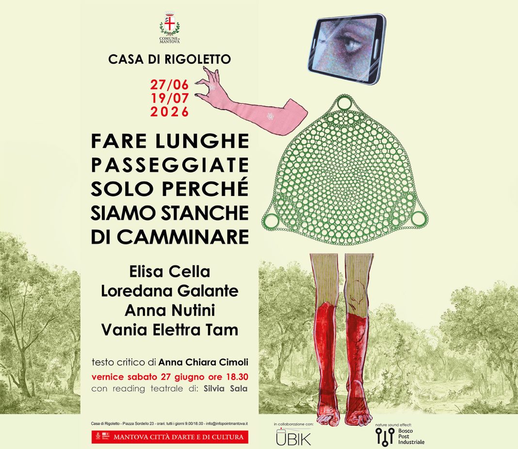 Fare lunghe passeggiate solo perché siamo stanche di camminarehttps://www.exibart.com/repository/media/formidable/11/img/26d/fare-lunghe-passeggiate...-a-casa-di-rigoletto-di-Mantova-1068x926.jpg