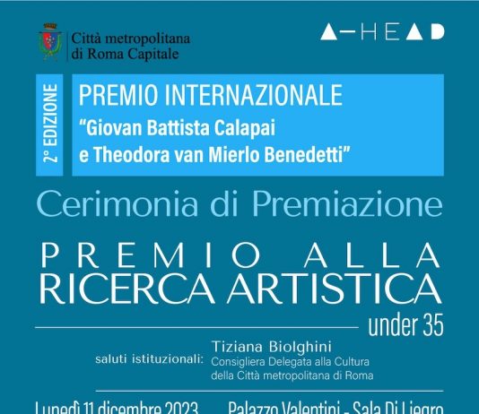 Premiazione Premio Internazionale  “Giovan Battista Calapai e Theodora van Mierlo Benedetti” 