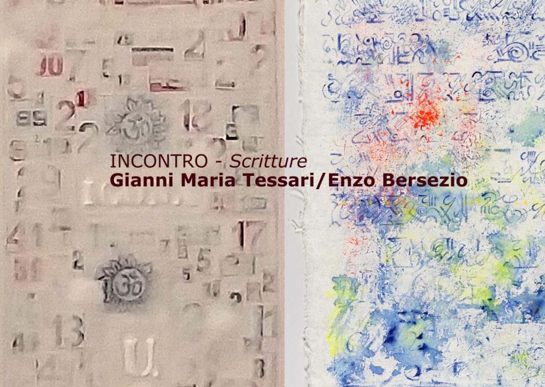 Gianni Maria Tessari / Enzo Bersezio – Scritture – Incontrohttps://www.exibart.com/repository/media/formidable/11/img/2f6/Scritture-Incontro-TESSARI-BERSEZIO-1068x759.jpg