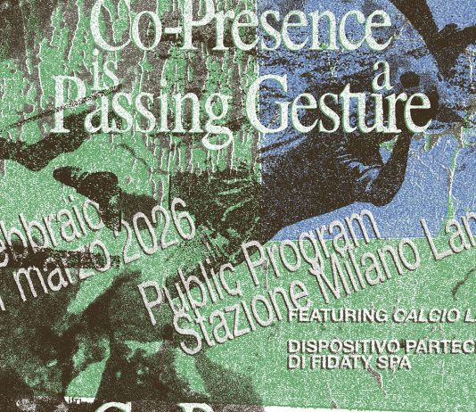 Co-Presence is a Passing Gesture – Public Program