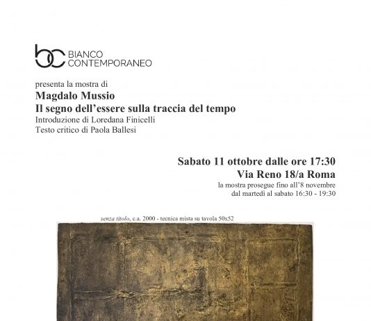 Magdalo Mussio – Il segno dell’essere sulla traccia del tempo