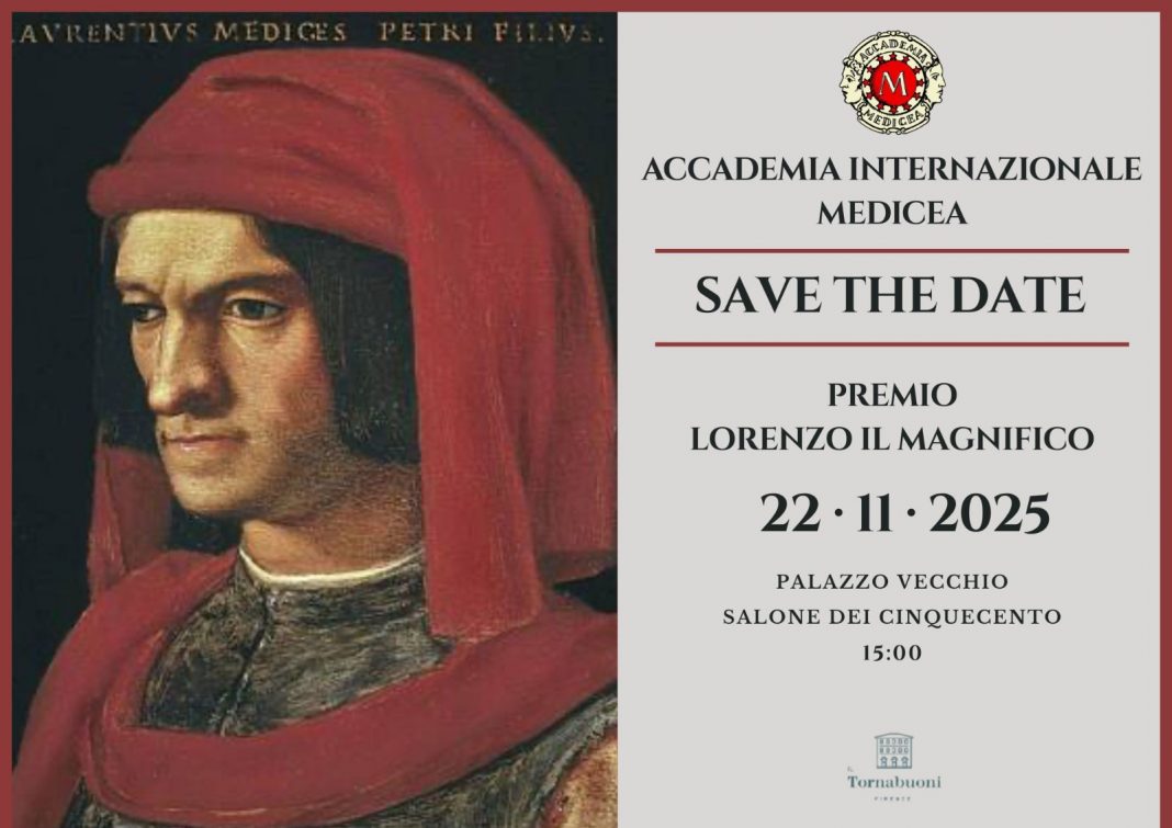 Premio “Lorenzo Il Magnifico” della Accademia Internazionale Mediceahttps://www.exibart.com/repository/media/formidable/11/img/3e9/Save-the-Date-22-novembre-2025-Premio-LORENZO-IL-MAGNIFICO-1068x755.jpg