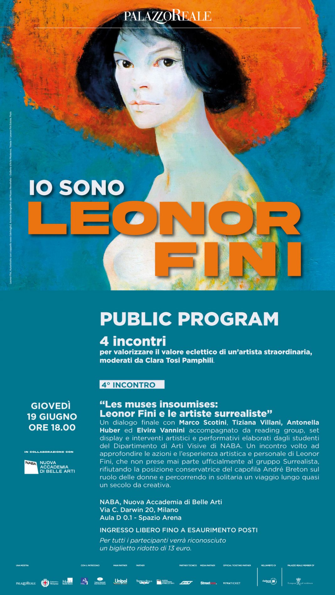 Les muses insoumises: Leonor Fini e le artiste surrealiste Public Program dedicato alla mostra Io sono LEONOR FINI In collaborazione con NABA, Nuova Accademia di Belle Artihttps://www.exibart.com/repository/media/formidable/11/img/3f2/Invito-IO-SONO-LEONOR-FINI_PUBLIC-PROGRAM_19-giugno-1068x1899.jpg