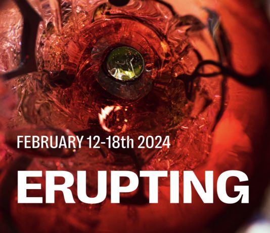 ERUPTING