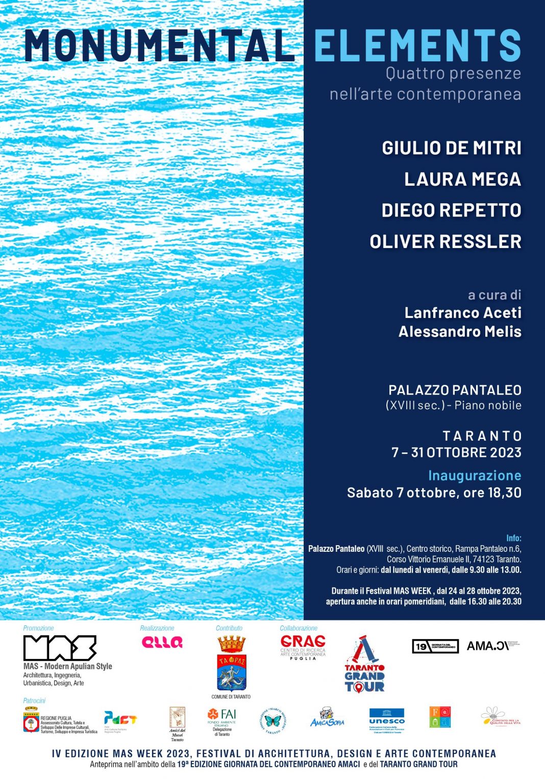 Giulio De Mitri / Laura Mega / Diego Repetto / Oliver Ressler – Monumental Elementshttps://www.exibart.com/repository/media/formidable/11/img/42b/MANIFESTO-MONUMENTAL-ELEMENTS-1068x1526.jpg