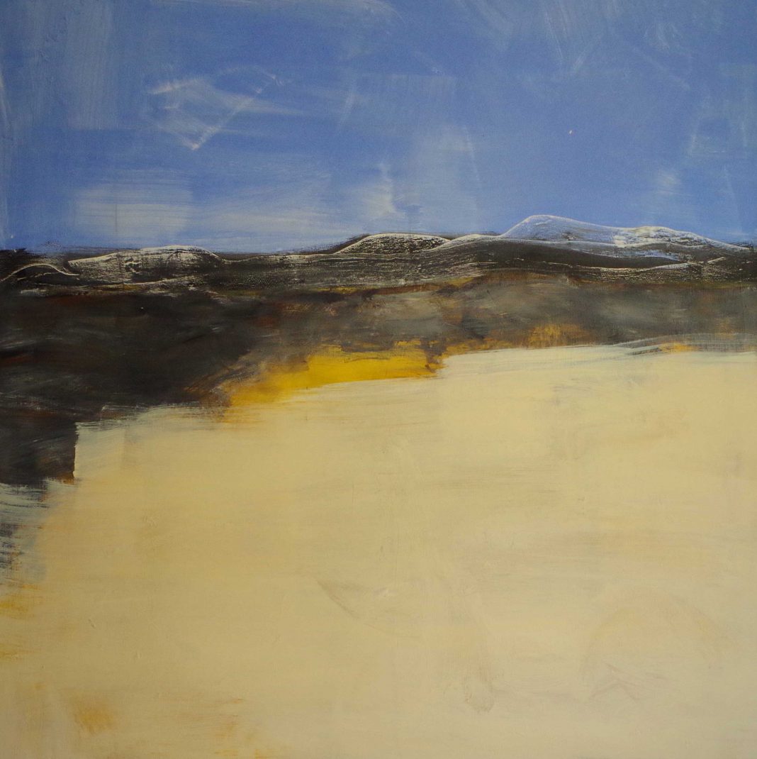 Anne Van Leeuwen – Surface the Emotionshttps://www.exibart.com/repository/media/formidable/11/img/495/mountain-illustration-Acriylic-on-canvas-cm-100-x-100.-2023-1068x1070.jpg