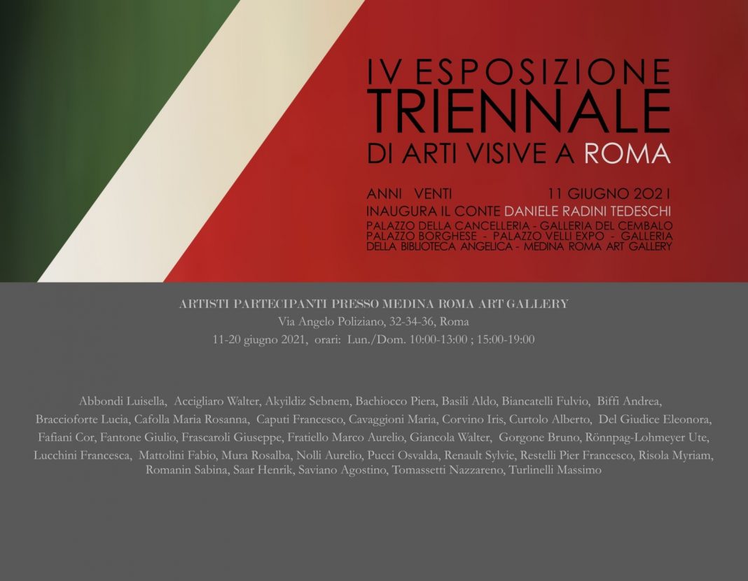 IV Esposizione Triennale di Arti Visive a Romahttps://www.exibart.com/repository/media/formidable/11/img/4a3/Artisti-invitati-Medina-1068x830.jpg