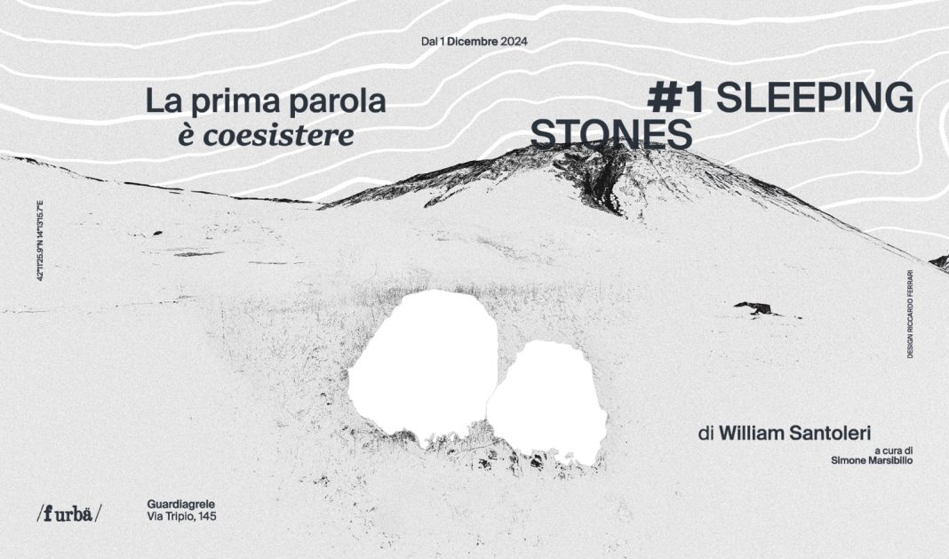 | La prima parola è coesistere | Sleeping Stones #1 William Santolerihttps://www.exibart.com/repository/media/formidable/11/img/4f6/Poster-orizzontale-1068x629.jpg