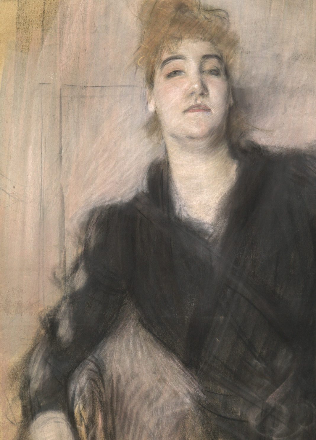 Il ritorno dei maestri del XX secolo: Giovanni Boldinihttps://www.exibart.com/repository/media/formidable/11/img/501/Giovanni-Boldini-Signora-con-abito-nero-seduta-di-fronte-dettaglio-1890-ca-pastelli-su-carta-intelata-Courtesy-Collezione-Roberto-Casamonti-1068x1483.jpg