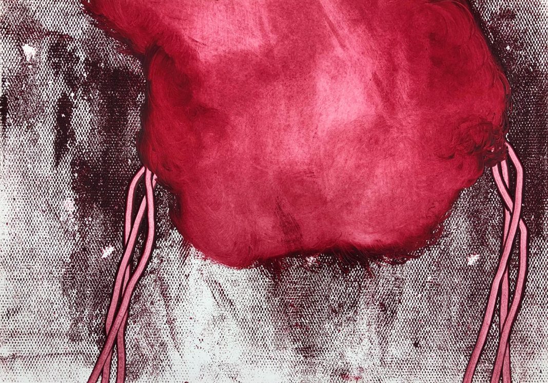 Paula Doepfner – Half my soul belongs to you | Daniel Lergon – Recent works on paperhttps://www.exibart.com/repository/media/formidable/11/img/51b/Daniel-Lergon-Untitled-alizarin-crimson-red-oil-pigment-on-paper-1068x746.jpg