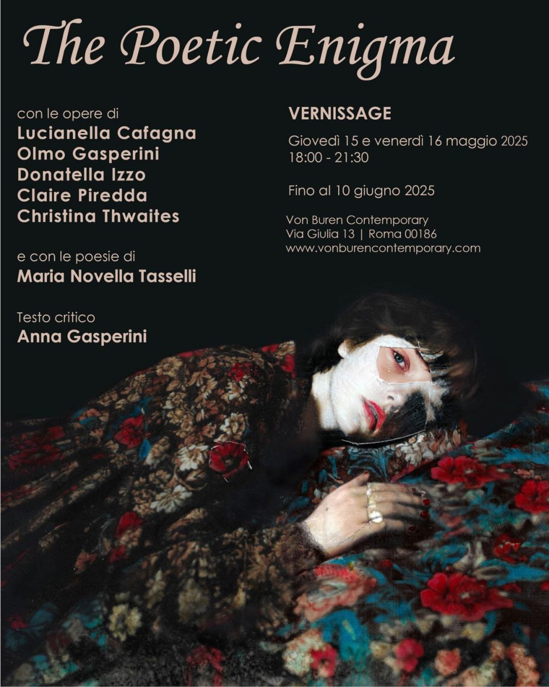 The poetic Enigma, cinque artisti in mostra alla Von Buren Contemporaryhttps://www.exibart.com/repository/media/formidable/11/img/53f/Invito-The-Poetic-Enigma-1068x1336.jpg