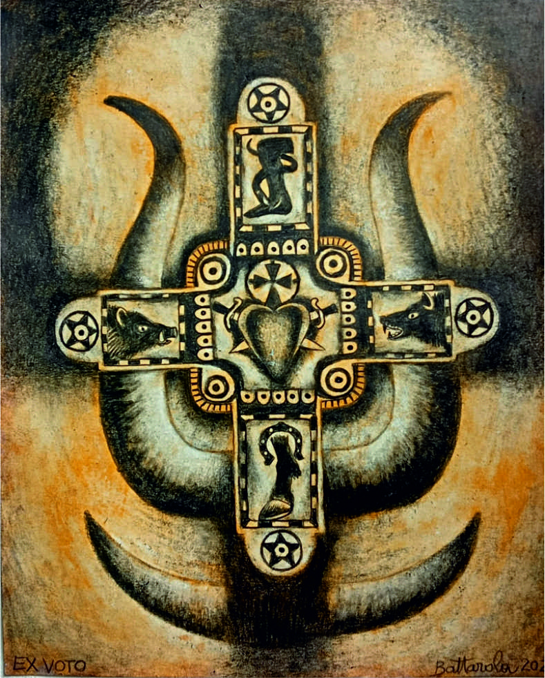Sergio Battarola – Ex Voto. Tra cielo e terra: il disegno come preghiera visivahttps://www.exibart.com/repository/media/formidable/11/img/5bf/Battarola-Ex-voto-disegno.jpg