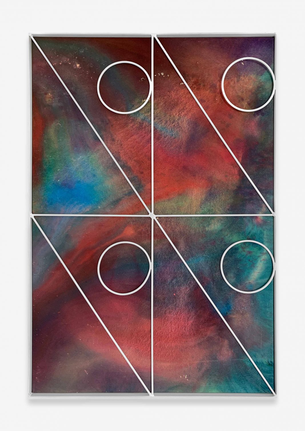 Przemek Pyszczek – Interior Liveshttps://www.exibart.com/repository/media/formidable/11/img/5e0/Przemek-Pyszczek-Cosmic-Rays-01-2023-acrylic-on-canvas-lacquered-steel-cm-120x80-1068x1511.jpg