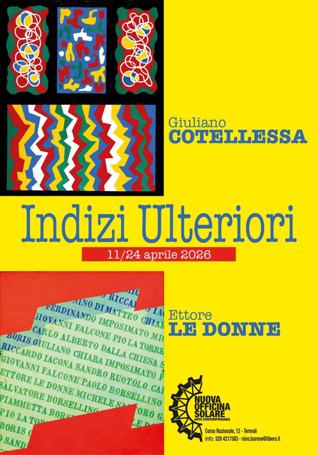 Giuliano Cotellessa / Ettore Le Donne – Indizi Ulteriorihttps://www.exibart.com/repository/media/formidable/11/img/605/MANIFESTO-1068x1526.jpg