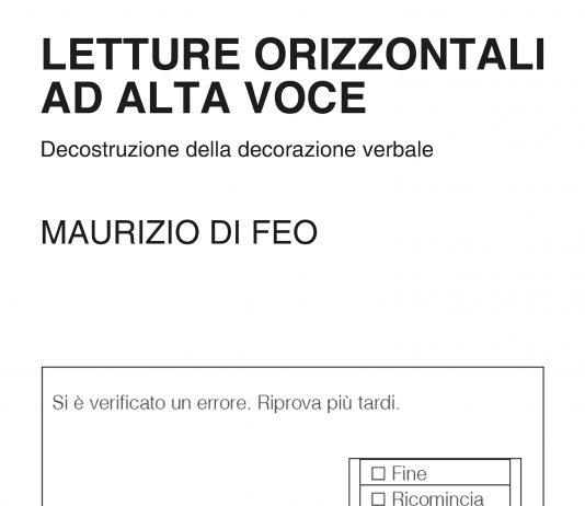 LETTURE ORIZZONTALI AD ALTA VOCE – Decostruzione della decorazione verbale