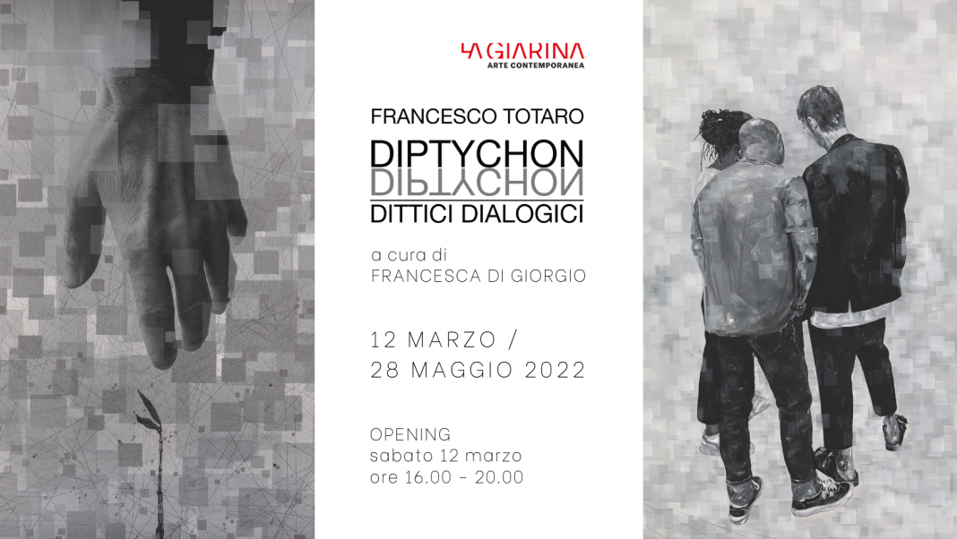 Francesco Totaro – Diptychon | Dittici dialogicihttps://www.exibart.com/repository/media/formidable/11/img/693/Francesco-Totaro_DIPTYCHON-DITTICI-DIALOGICI_La-Giarina-Arte-Contemporanea-1068x602.png