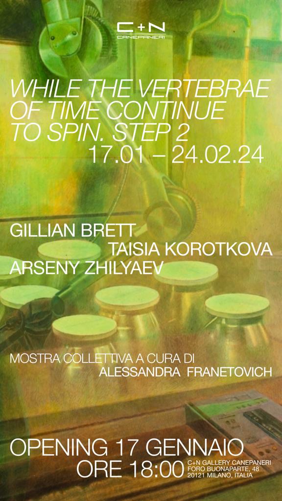 While the Vertebrae of Time Continue to Spin. Step 2https://www.exibart.com/repository/media/formidable/11/img/6a8/PHOTO-2024-01-10-10-23-32.jpg