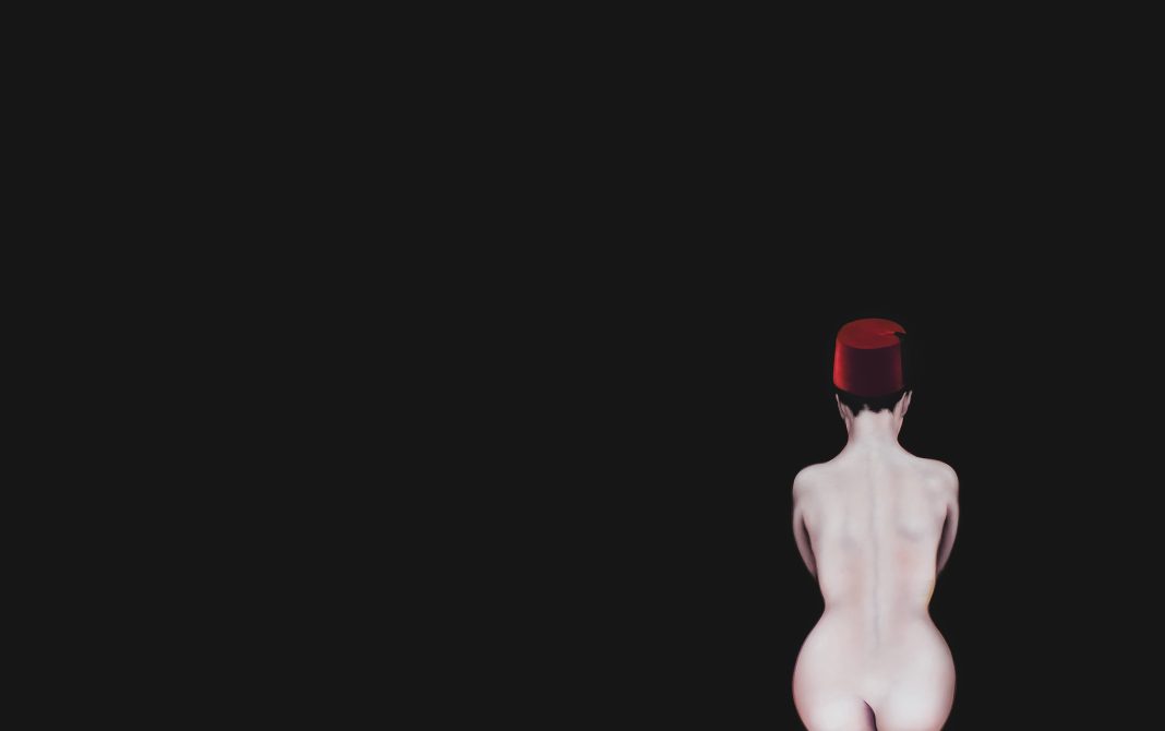 Mouna Rebeiz – Le Tarvouche. Quando un accessorio diventa simbolohttps://www.exibart.com/repository/media/formidable/11/img/6ca/01_Mouna-Rebeiz_Le-Tarbouche_2014_olio-su-tela_huile-sur-Toile_194-x-304-cm-1068x670.jpg