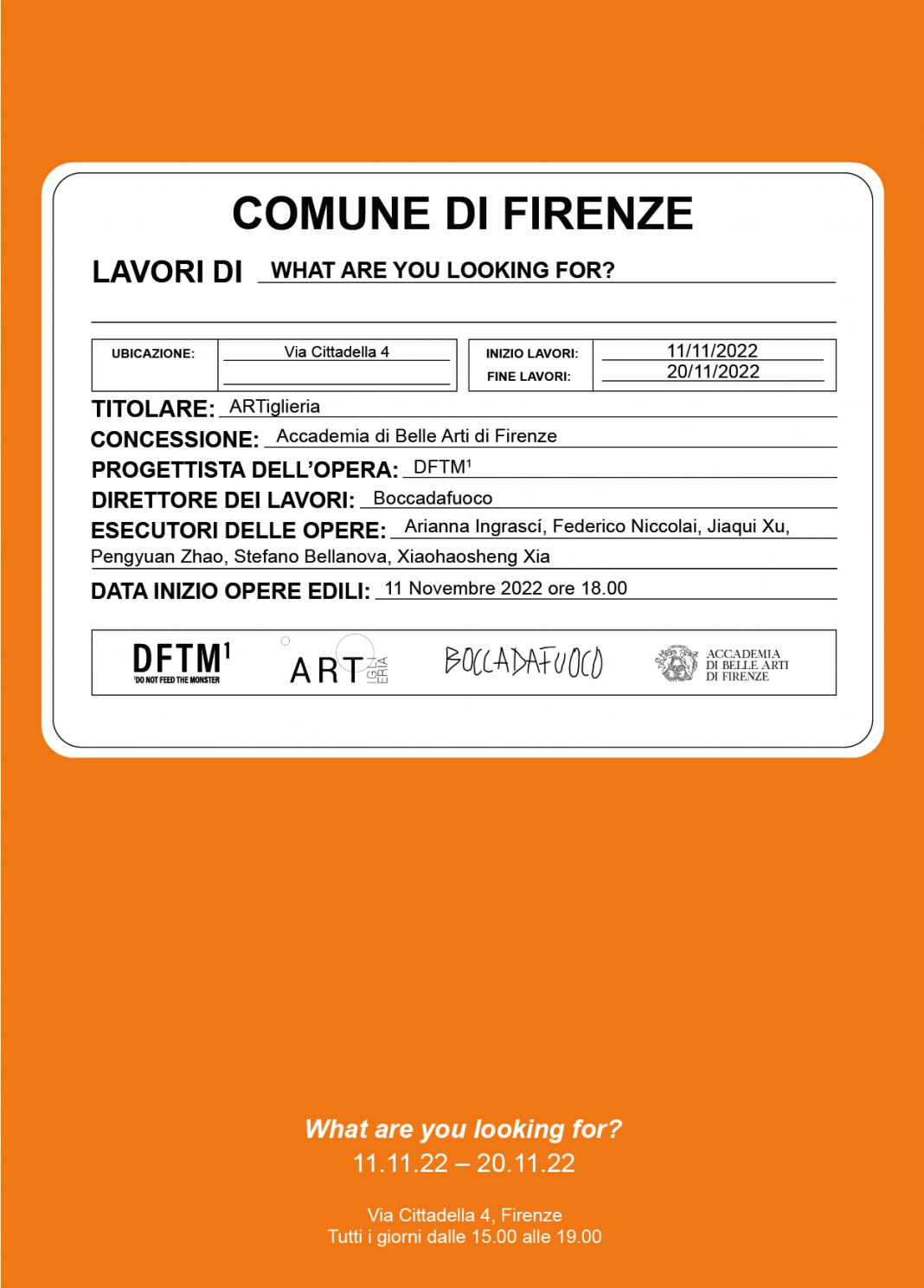 What are you looking for?https://www.exibart.com/repository/media/formidable/11/img/6cf/Invito-What-are-you-looking-for-1068x1488.png