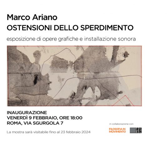 Marco Ariano – Ostensioni dello sperdimento