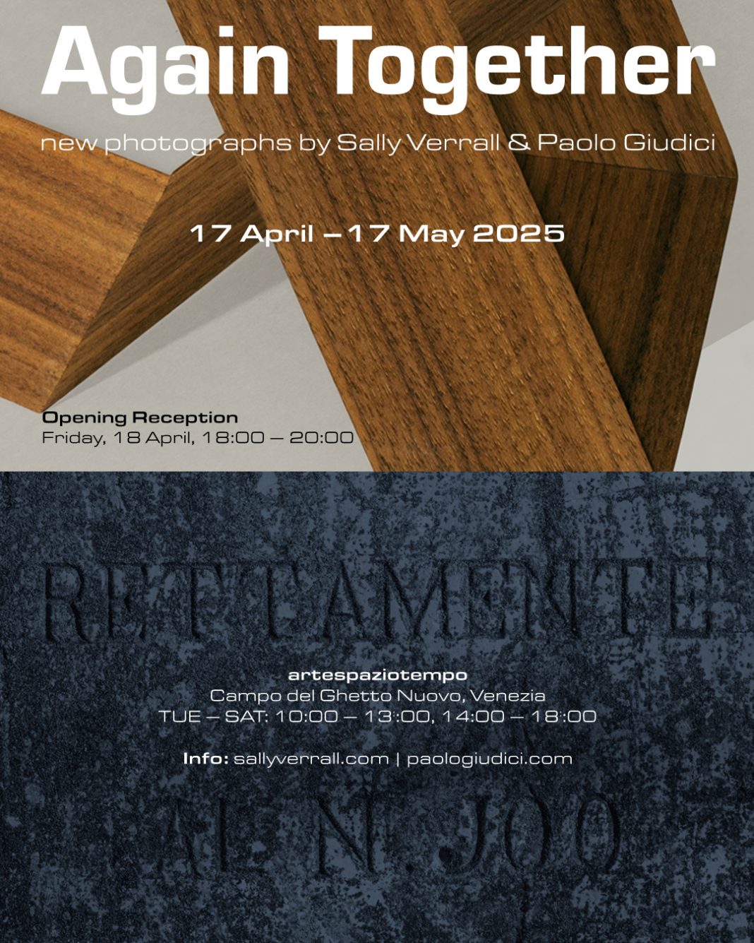 Sally Verrall / Paolo Giudici – Again Togetherhttps://www.exibart.com/repository/media/formidable/11/img/7a3/Facebook-post-combinato-verticale-1068x1335.jpg