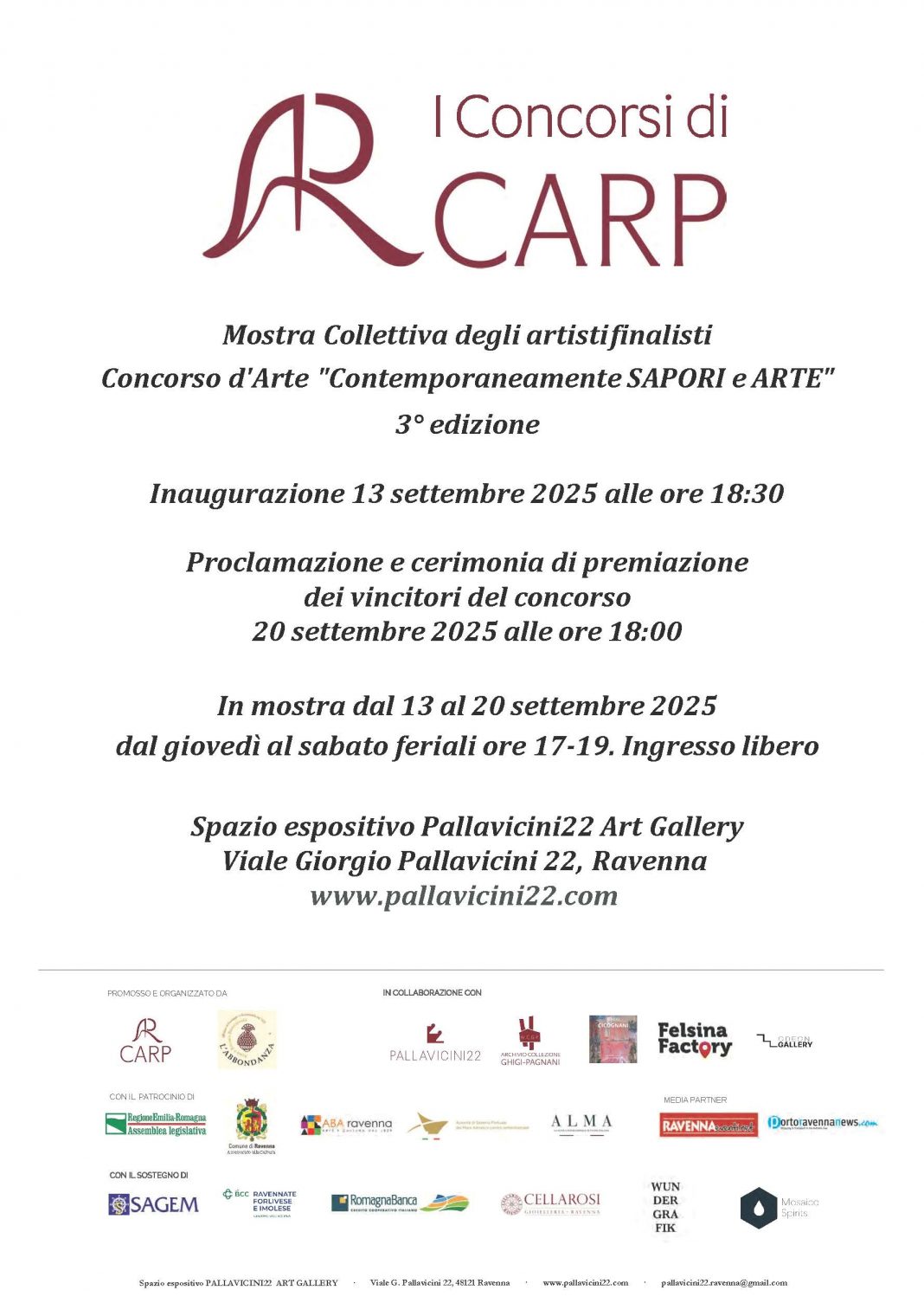 Contemporaneamente SAPORI e ARTE | 3° EDIZIONEhttps://www.exibart.com/repository/media/formidable/11/img/7a6/locandina-1-1068x1520.jpg