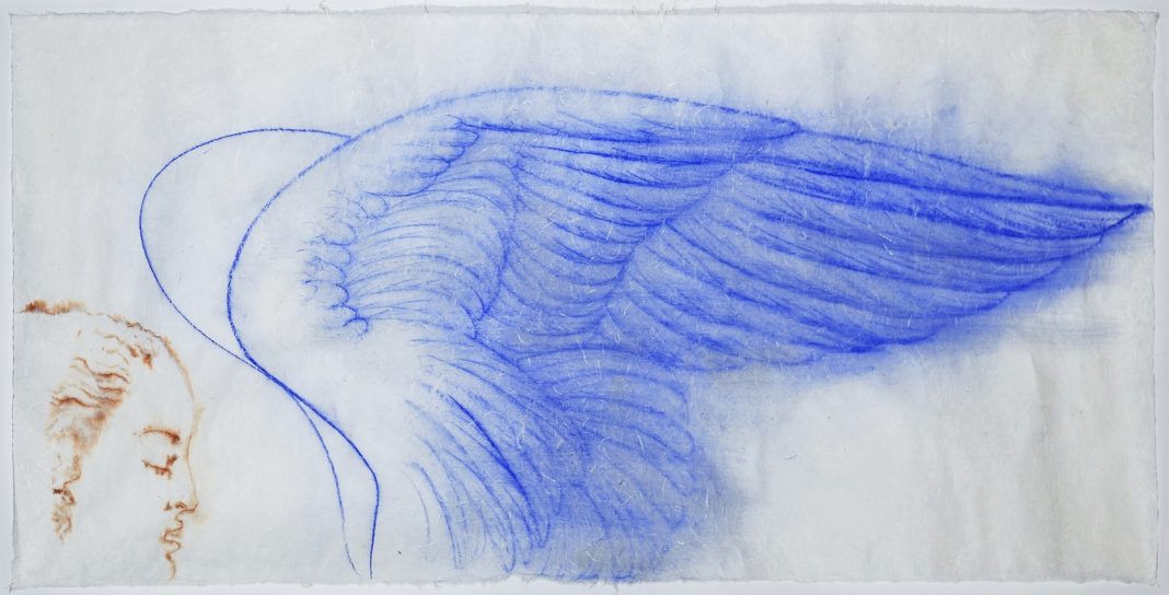 Omar Galliani – Nuovi Angeli, nuove cartehttps://www.exibart.com/repository/media/formidable/11/img/7b3/Omar-Galliani-BLU-DELL’ANGELO-1982-pastello-su-carta-di-riso-inchiostro-70x185-cm-1068x544.jpg