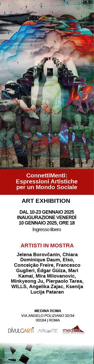 ConnettiMenti: Espressioni Artistiche per un Mondo Socialehttps://www.exibart.com/repository/media/formidable/11/img/7d9/connettimenti-locandina.jpeg