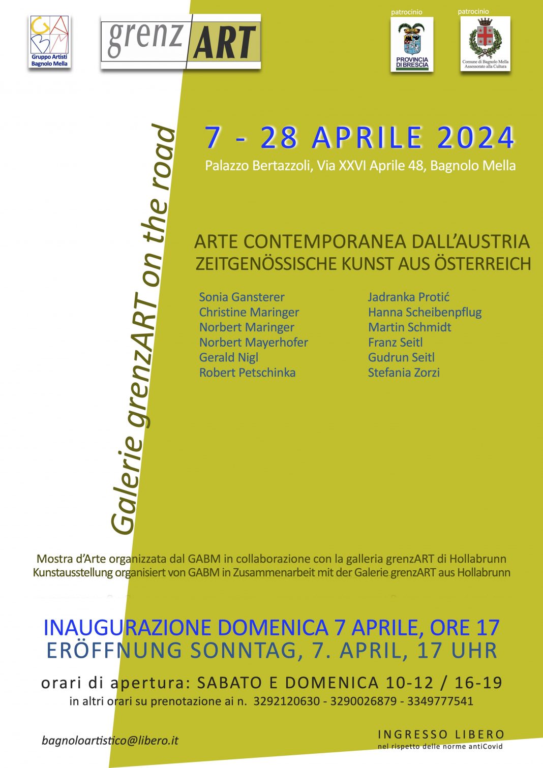 Galerie grenzART on the road | Arte contemporanea dall’Austriahttps://www.exibart.com/repository/media/formidable/11/img/871/locandina-grenzART-1068x1511.jpeg