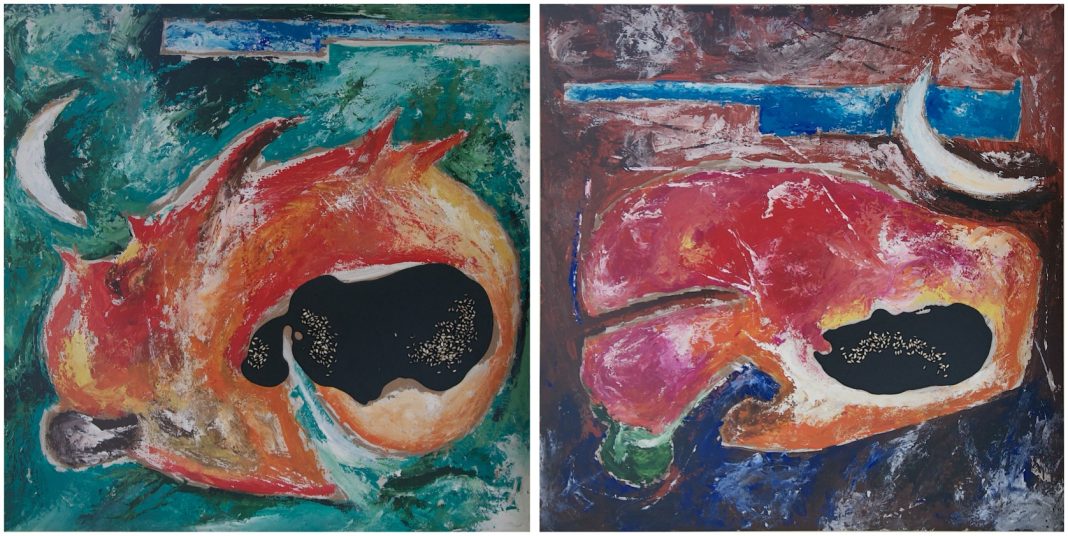 Francesco Biondo – Sentire Riso, Sentire Pecehttps://www.exibart.com/repository/media/formidable/11/img/874/Francesco-Biondo-Sentire-Riso-Sentire-Pece-dittico-1068x536.jpeg