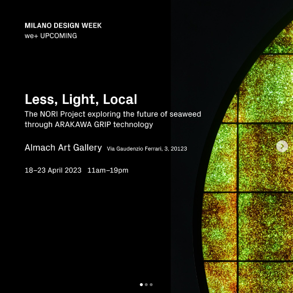 LESS, LIGHT, LOCAL.https://www.exibart.com/repository/media/formidable/11/img/8a2/Immagine-2023-04-11-152722.png