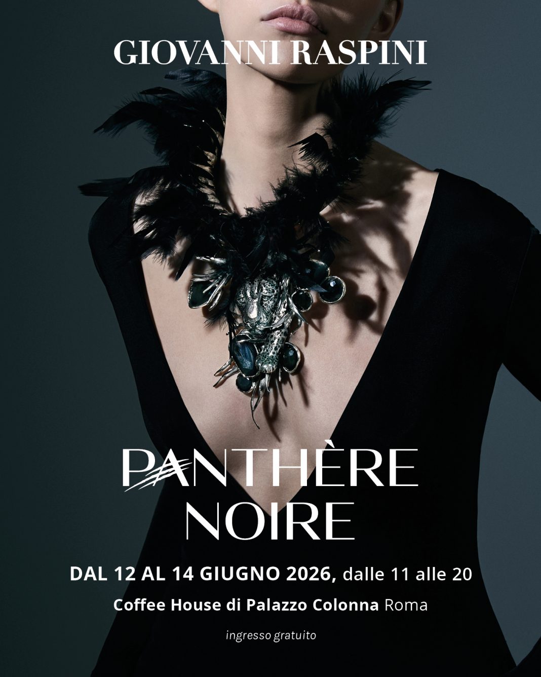 Giovanni Raspini – Panthère Noirehttps://www.exibart.com/repository/media/formidable/11/img/8a2/Invito_digitale_Roma_mostra-1068x1336.jpg