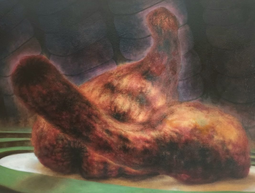 Giuseppe Matera – Chetogenesihttps://www.exibart.com/repository/media/formidable/11/img/8ca/Giuseppe-Matera-22Untitled22-2025-olio-e-fusaggine-su-tela-cm-95-x-125-1068x808.jpeg