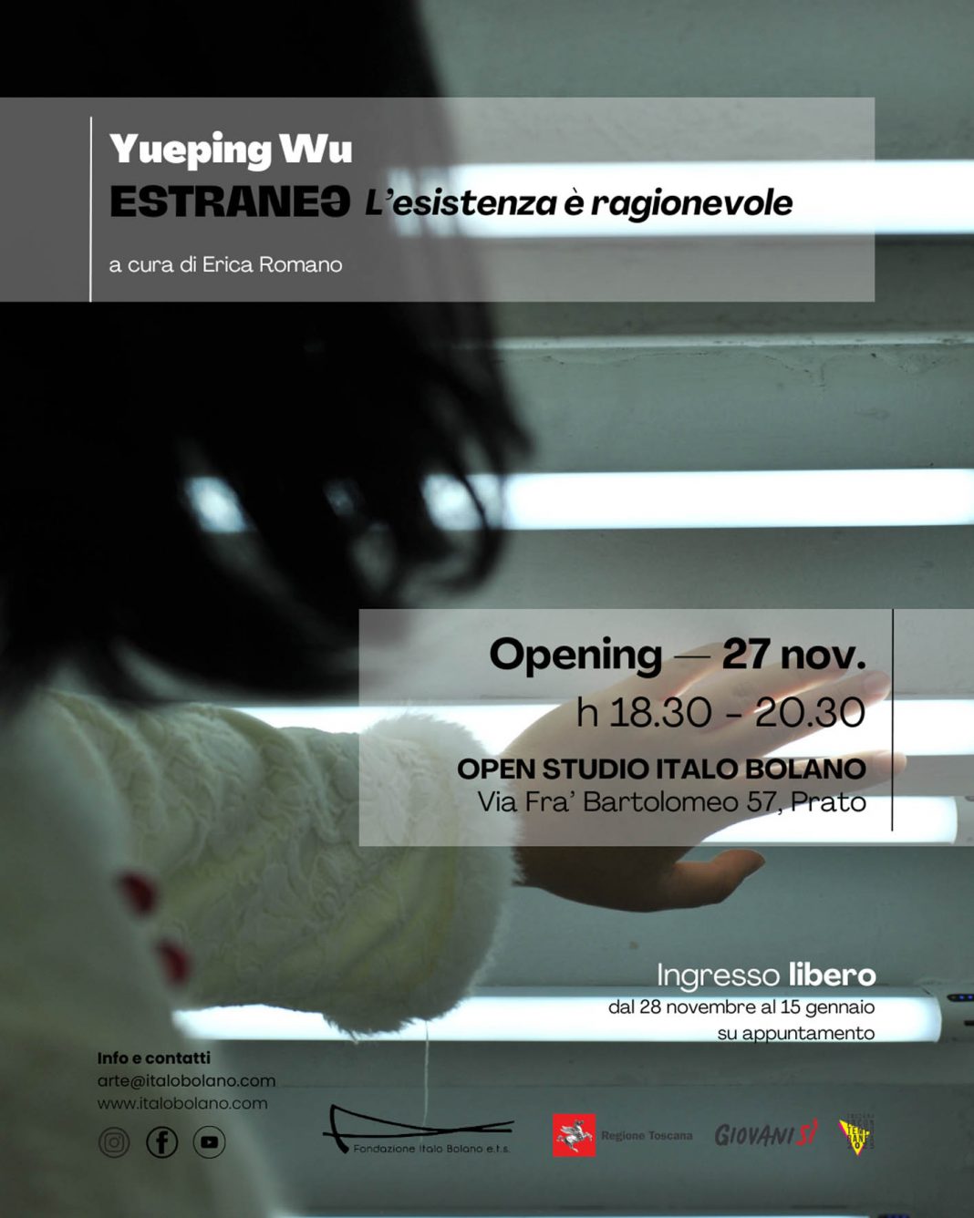 Yueping Wu – Estraneɘ. L’esistenza è ragionevolehttps://www.exibart.com/repository/media/formidable/11/img/8ec/INVITO_opening-Estranei-YW_27.11_Fondazione-Bolano-1068x1336.jpg