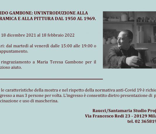 Guido Gambone: un’introduzione alla ceramica e alla pittura dal 1950 al 1960