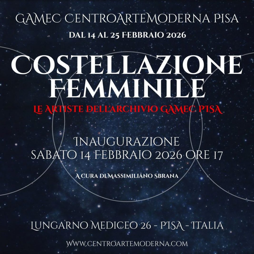 Costellazione Femminile – Le Artiste dell’Archivio GAMeC Pisahttps://www.exibart.com/repository/media/formidable/11/img/986/invito-costellazione-femminile-2026-1068x1068.jpg
