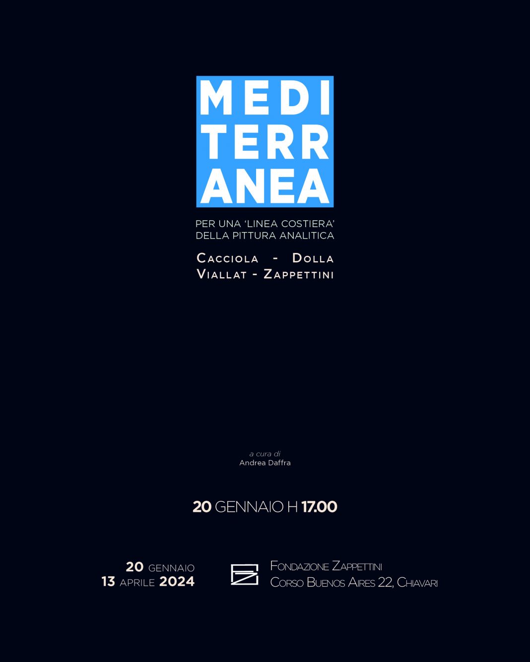 Mediterranea. Per una ‘linea costiera’ della Pittura Analiticahttps://www.exibart.com/repository/media/formidable/11/img/98d/Locandina_Mediterranea-1068x1335.jpg