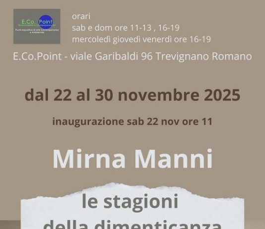 Mirna Manni – Le stagioni della dimenticanza