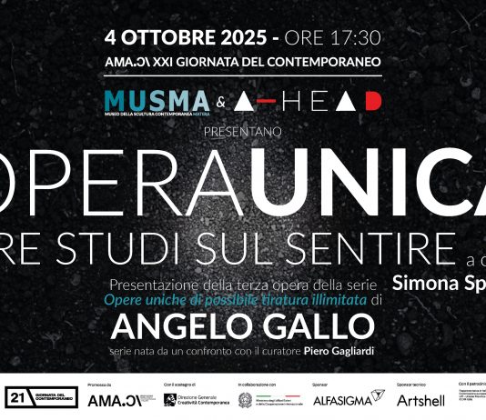 OPERA UNICA* – Tre studi sul sentire OPERA UNICA* – Tre studi sul sentire